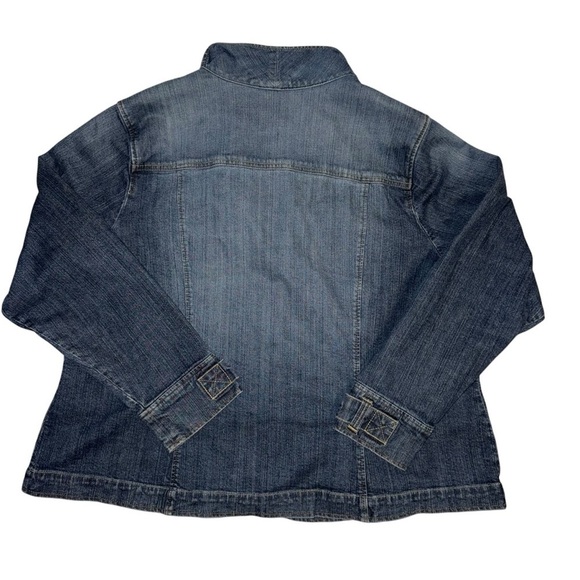 Venezia Women’s Jean Jacket Size 22/24 97% Cotton 2% Spandex Trucker - Picture 3 of 4